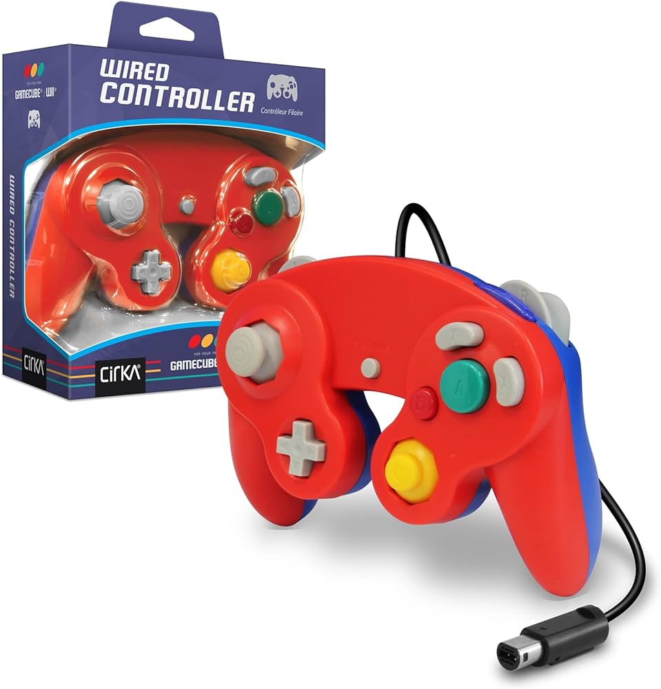 Gamecube/Wii Controller - Red/Blue (W2)